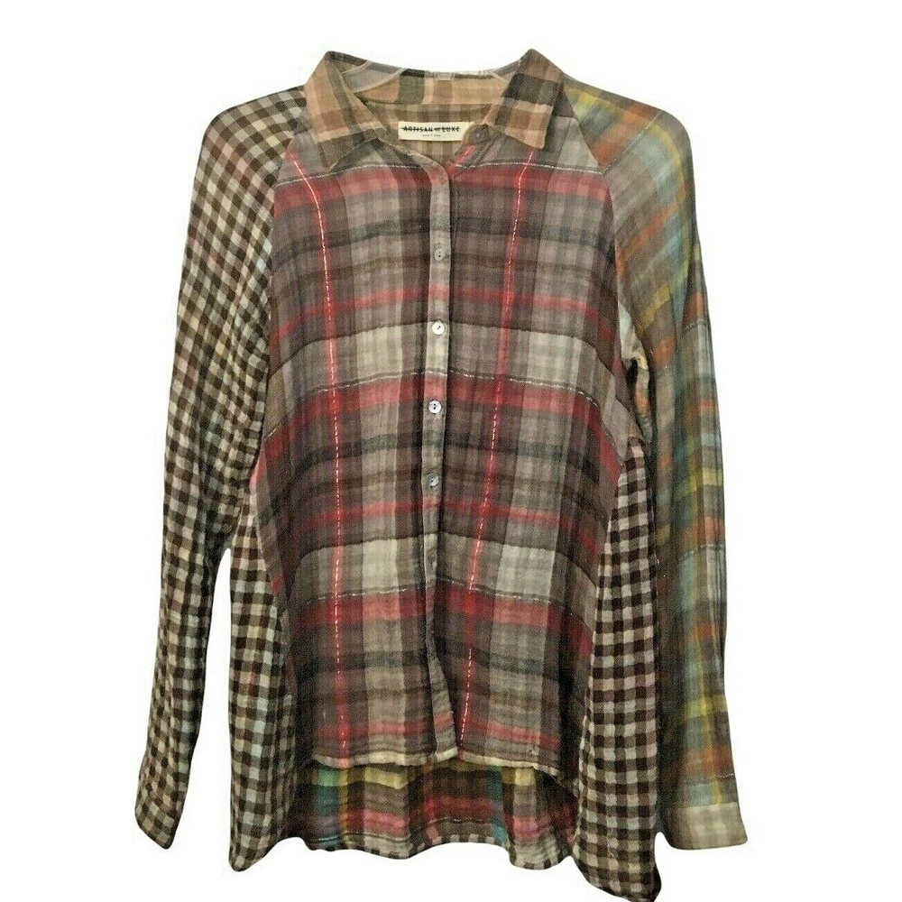 Anthropologie Artisan De Luxe Tunic Top Shirt